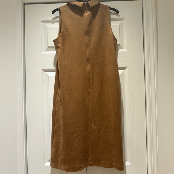 #NWT TRANSITIONAL FALL FUAX SUEDE DRESS - Picture 2 of 3